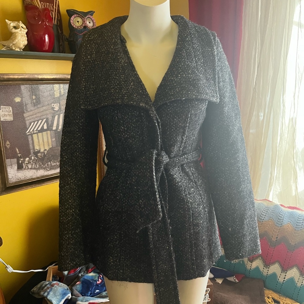 Babaton Charcoal Belted Women's Cape